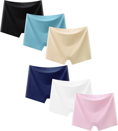 Demifill Teen Girls Seamless Boyshorts Underwear Tagless Boxer Pants No Show Panties for Teens Pack