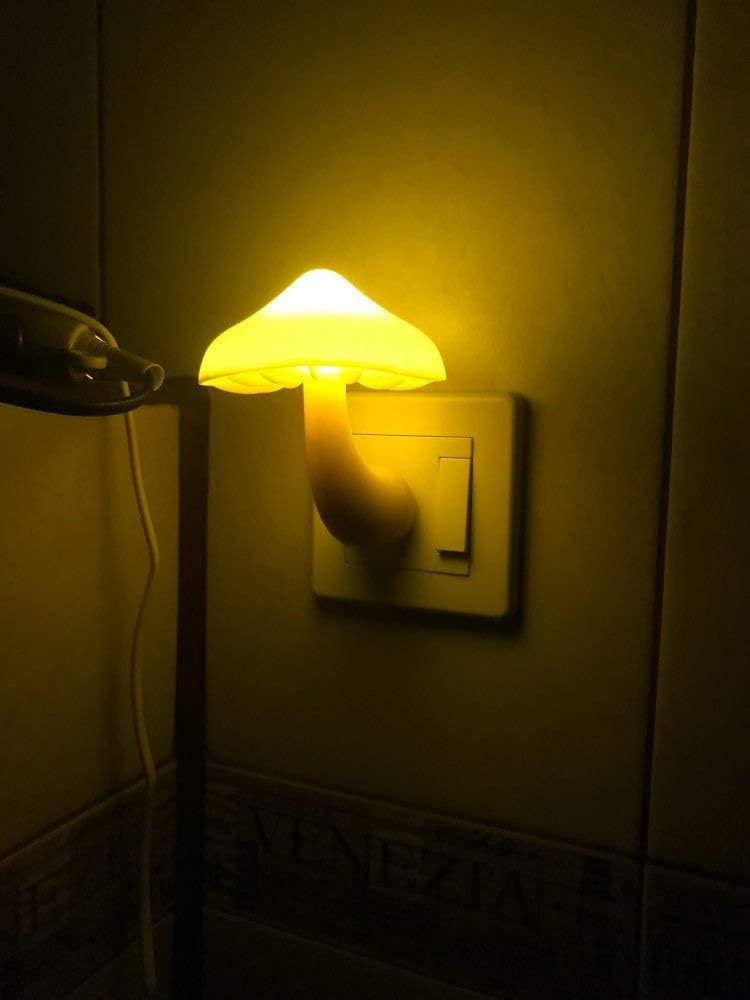 Sensor LED Night Lights for Adults Kids NightLight Cute Mushroom Night Light Plug in Wall Lamps for