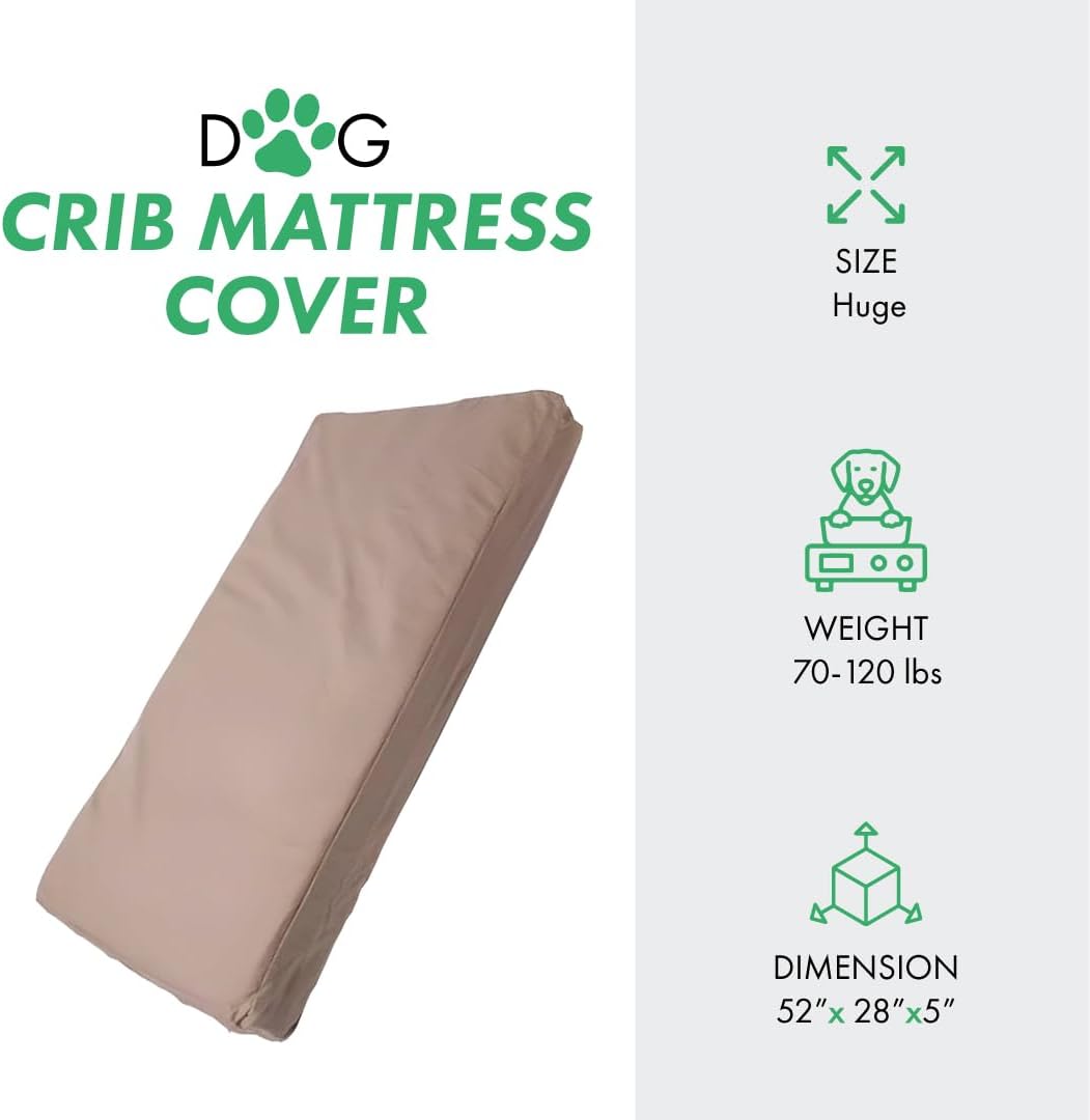 Molly Mutt Large Crib Mattress Cover - Wild Horses Print - Measures 27”x52”x5”- 100% Cotton