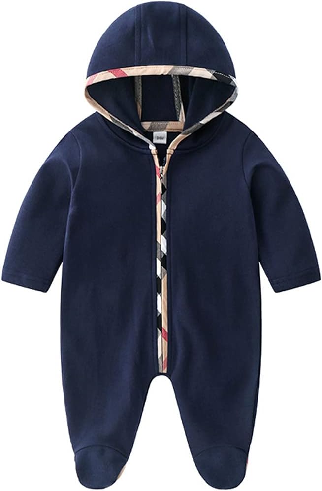 Unisex Toddler Baby Boy Romper Jumpsuit Cotton Long Sleeve Newborn Baby Boy Bodysuit One-Piece