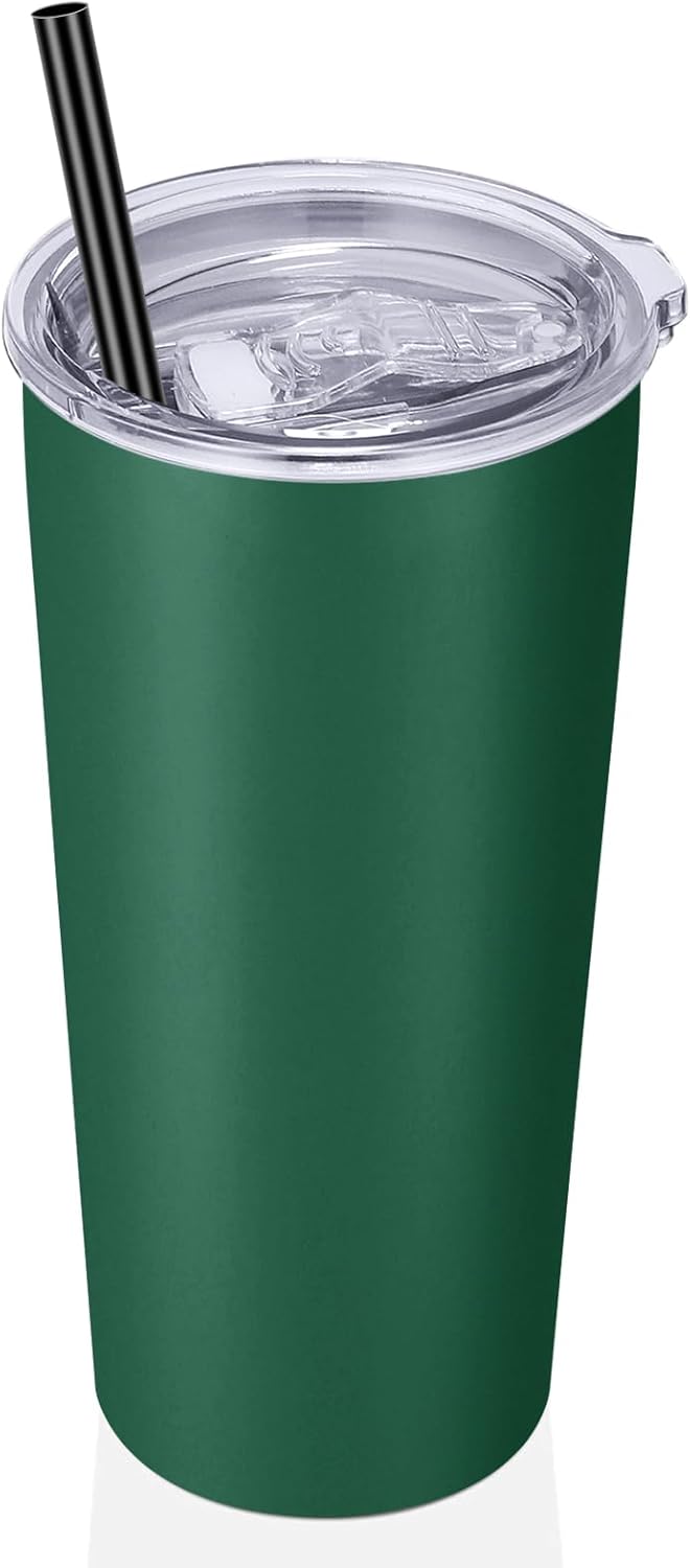 VEGOND 20oz Tumbler Stainless Steel Tumbler with Lid And Straw Vacuum Insulated Double Wall Travel