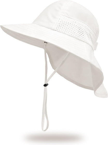 Baby Sun Hat with Neck Flap for Sun Protection Toddler Beach Hat UPF 50+ Outdoors 0-6 Years Boys