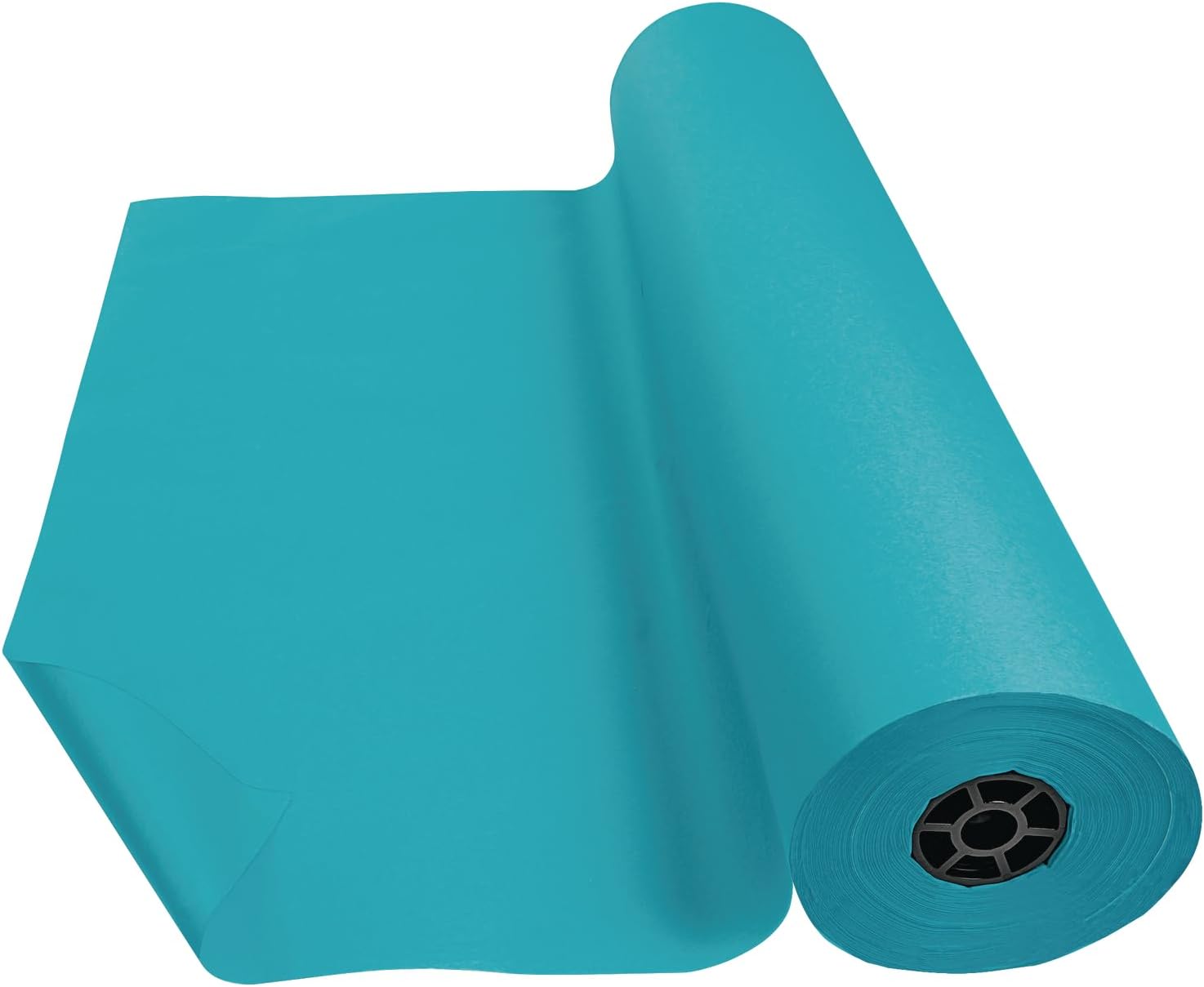 Colorations Arts and Crafts Paper Roll - 36" x 1000', Aqua, Dual Surface, Markers, Finger Paints