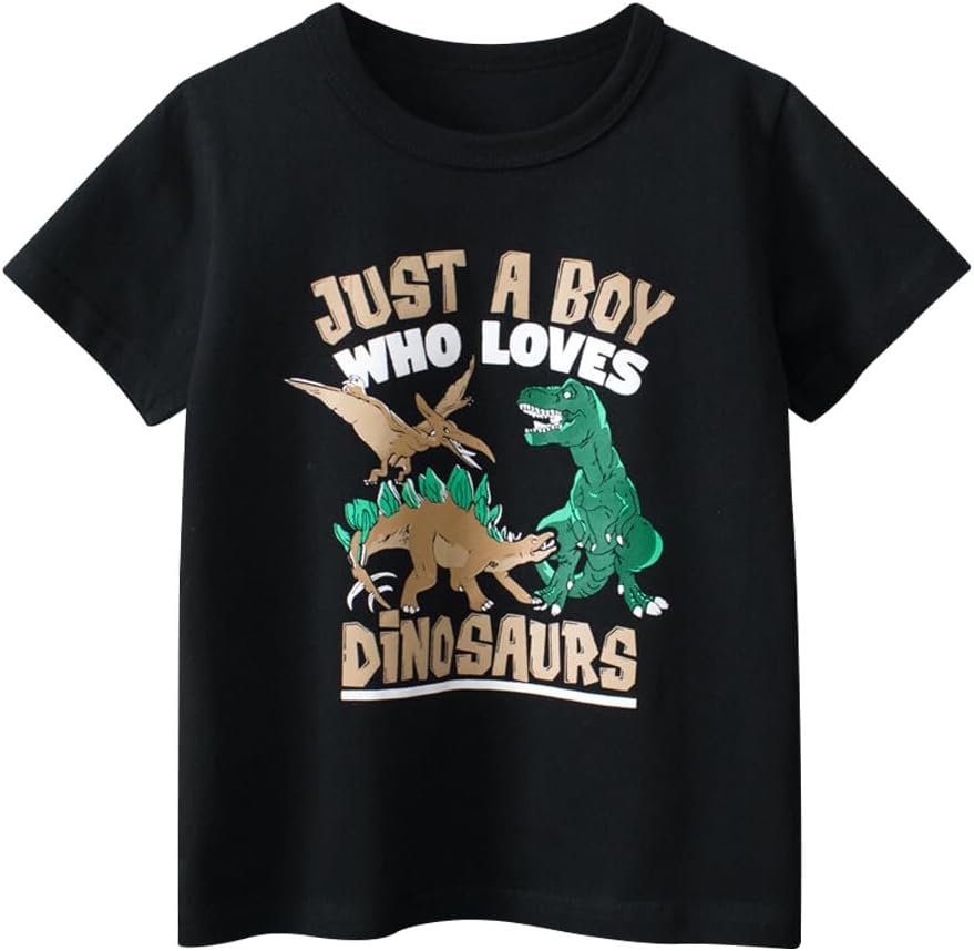 Boys' 4-Pack Excavator Short Sleeve Crewneck T-Shirts Top Tee Size 2-7 Years Toddler Boys' Value