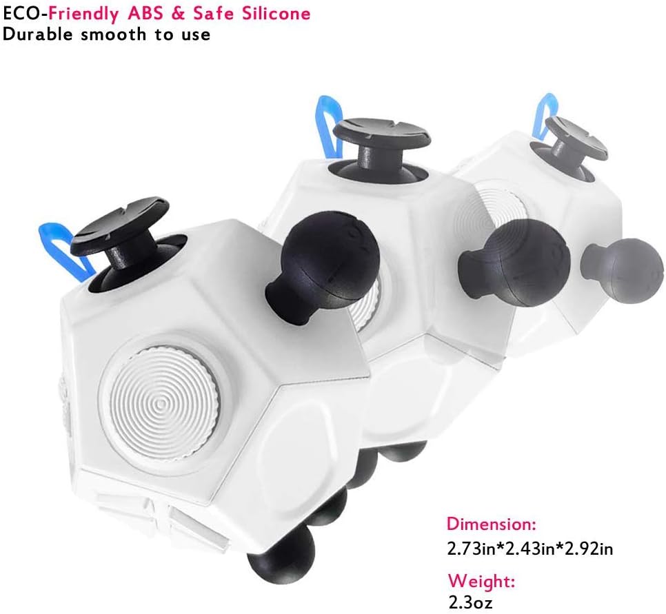 12 Sided Fidget Toys,Fidget Dodecagon Toys Anti-Anxiety,Relieves Stress and Autism for Kids ,Teens