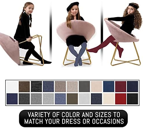 Kids, Girls thin Ribbed Cotton tights, Comfy, Soft Flat Tights Made from Breathable cotton| Great