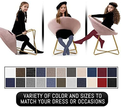Kids, Girls thin Ribbed Cotton tights, Comfy, Soft Flat Tights Made from Breathable cotton| Great