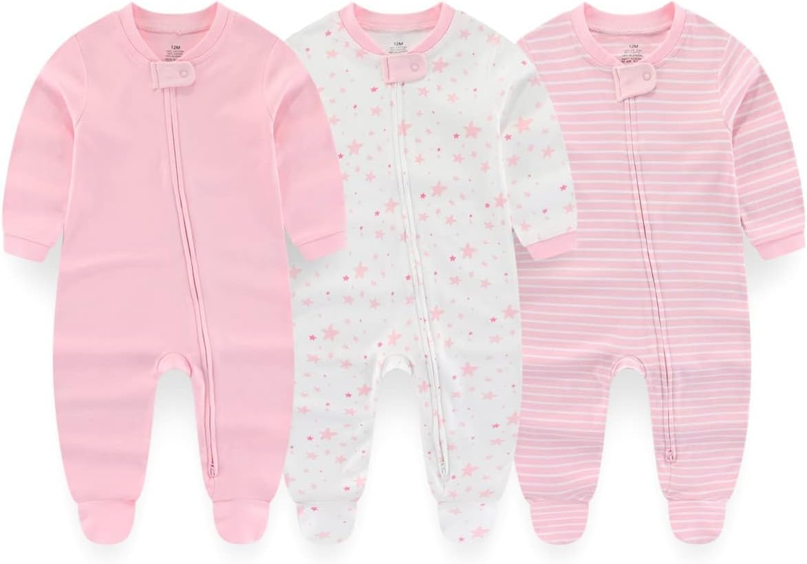 Newborn Layette Gift Set 27-Piece Baby Girl Clothes Bodysuits, Pants Essentials and Accessories