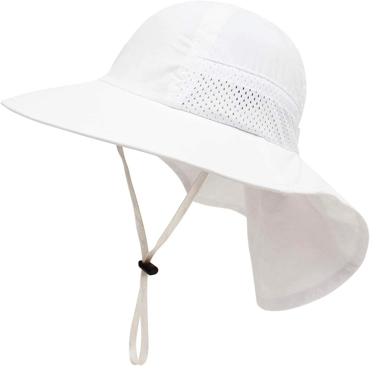 CHUNG Baby Sun Protection Hat Summer Toddler Adjustable UPF 50+ Wide Brim Neck Flap Beach Caps Boys