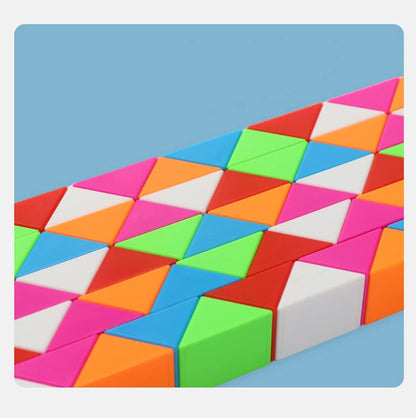 Fidget Magic Snake Cube Puzzles Twist Ruler Speed Cubes Brain Teaser Game Toys for Kids (36 Block