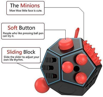 12 Sided Cube Toys,Fidget Dodecagon Toys Relief Stress,Autism Anxiety Depression for Kids and