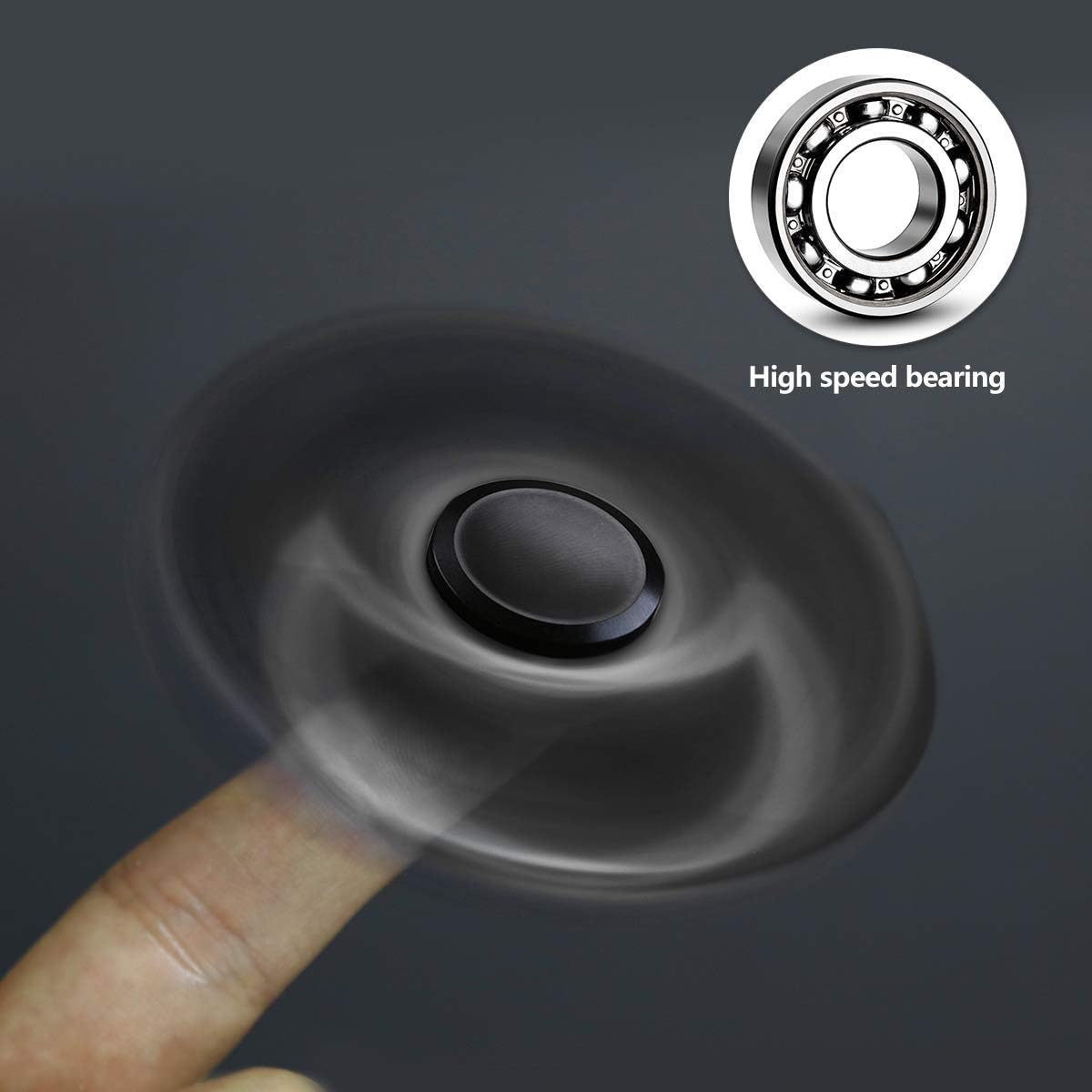 ATESSON Fidget Spinner Toys, Durable High Speed Bearing Metal Hand Finger Spinners EDC ADHD Focus