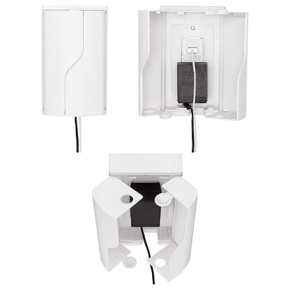 Safety Innovations Twin Door Baby Safety Outlet Cover Box for Babyproofing Outlets - More Interior