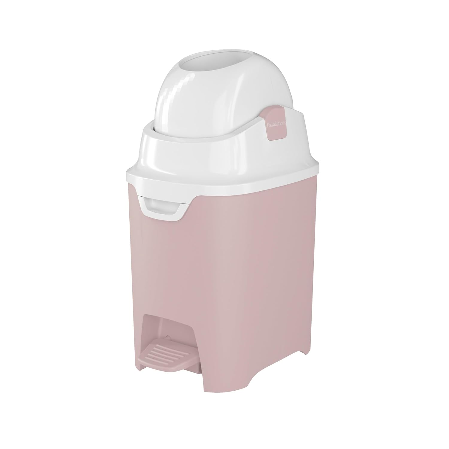 Foundations Mini Hands-Free Diaper Pail with Airtight Lid - Durable & Odorless Diaper Disposal