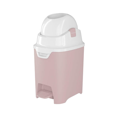 Foundations Mini Hands-Free Diaper Pail with Airtight Lid - Durable & Odorless Diaper Disposal