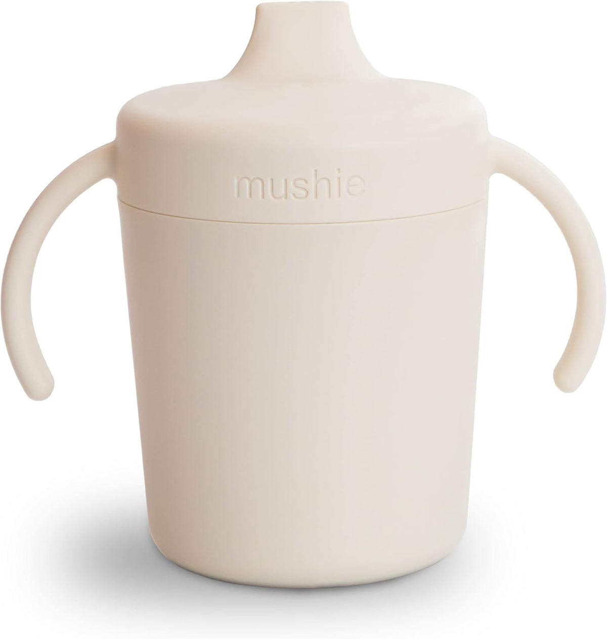 mushie Trainer Sippy Cup | Made in Denmark | Leak Resistant Twist-Off Lid & Handles | Plastic |6