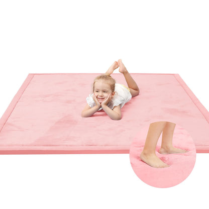 Baby Play Mat for Floor,1.3" Thick Memory foam Tummy Time Mat for