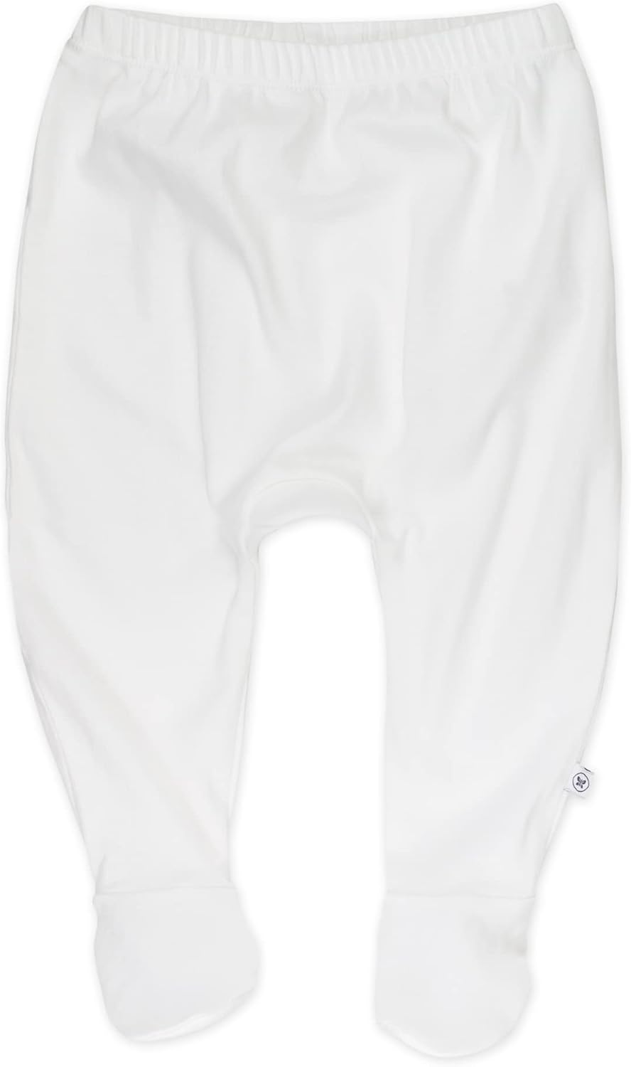 HonestBaby 3-pack Footed Pants Roomy Fit Pull on Bottoms 100% Organic Cotton for Infant Baby Boys