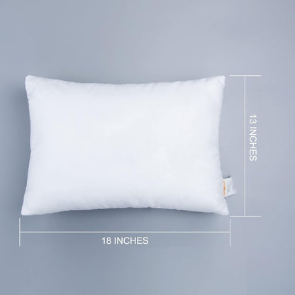 NTBAY 2 Pack Cotton Down Alternative 13x18 Pillows, Machine Washable - Soft and Breathable Travel