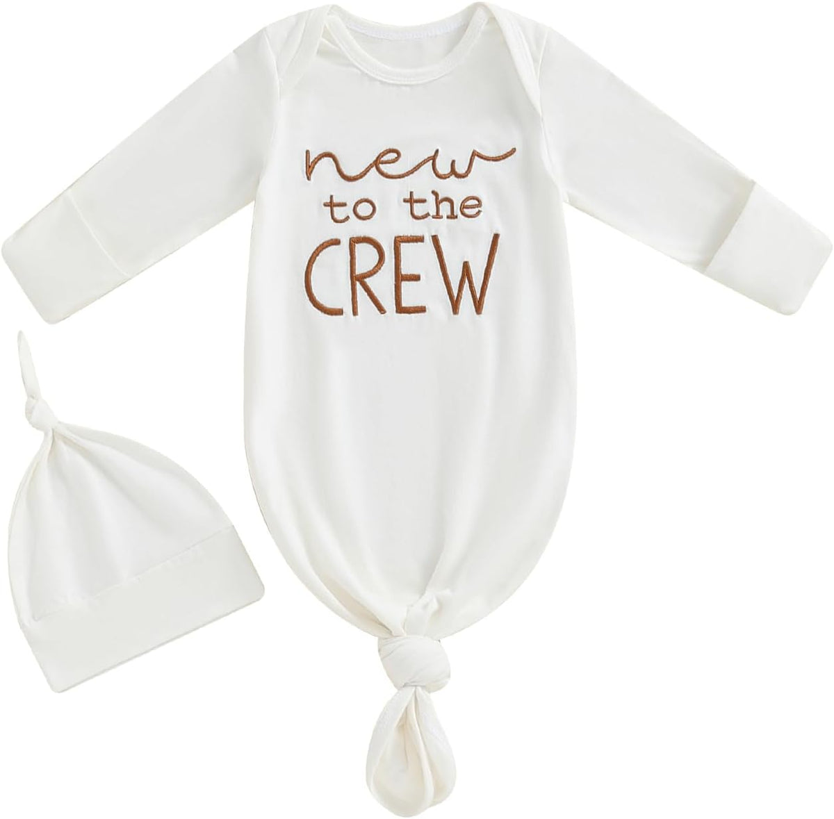 Newborn Boy Girl Coming Home Outfit Baby Infant Sleeper Gown Nightgown Outfits Cute Fall Winter