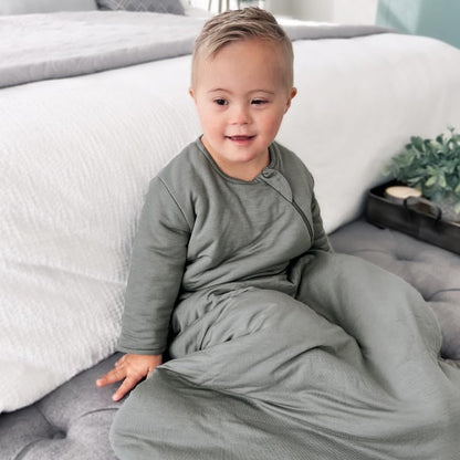 GUNAMUNA Unisex Long-Sleeve Sleep Sack, Wearable Sleep Bag for Babies and Toddlers, Soft Rayon, 1.0