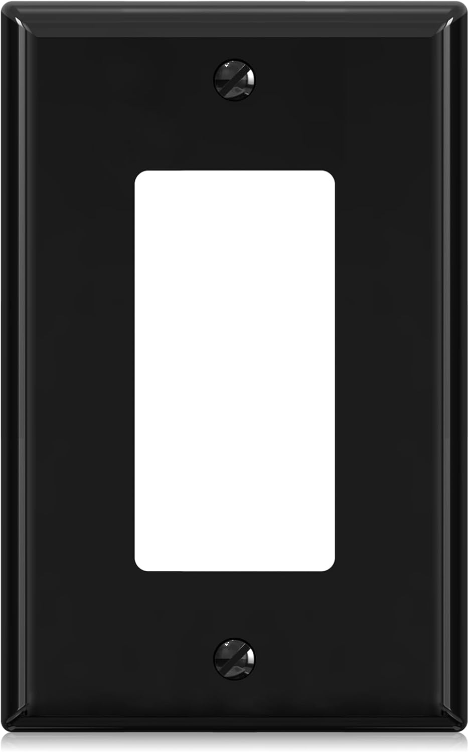 ELEGRP Decorative Receptacle Wall Plate, 1-Gang Mid Size Decorator Covers, Unbreakable