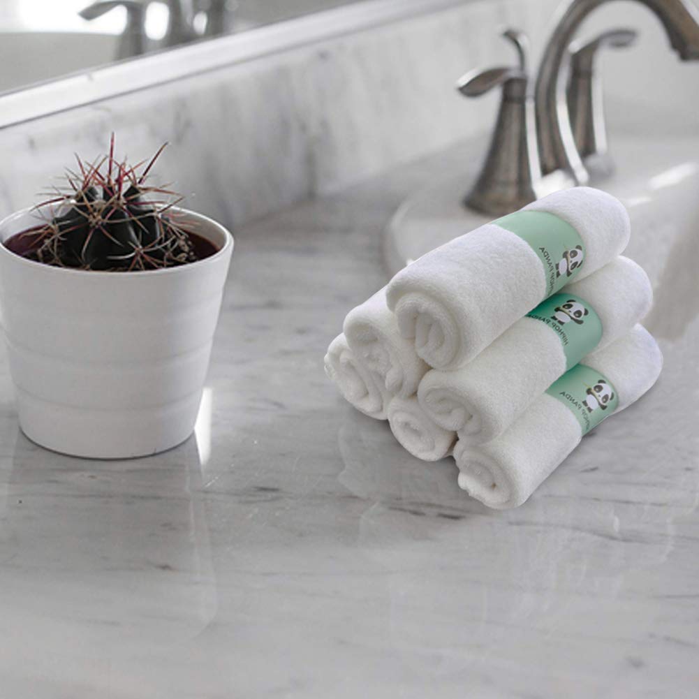 HIPHOP PANDA Baby Washcloths, Rayon Made from Bamboo - 2 Layer Ultra Soft Absorbent Newborn Bath