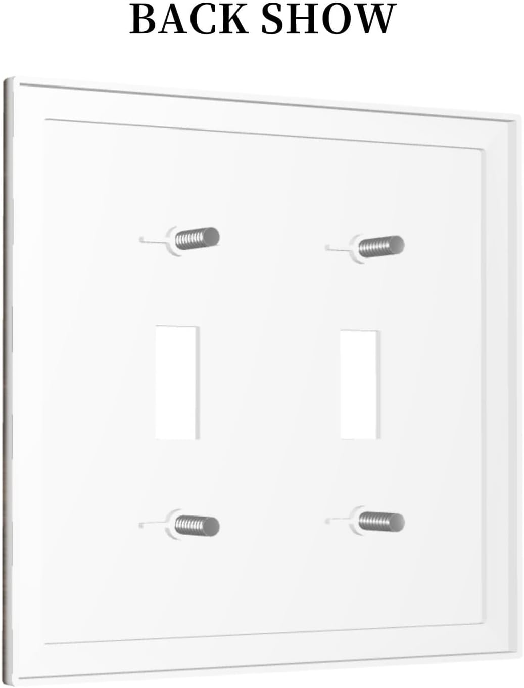Rustic Brown Wood Grain Dark Oak Decorative Switch Plates 2 Gang Double Toggle Outlet Light Switch