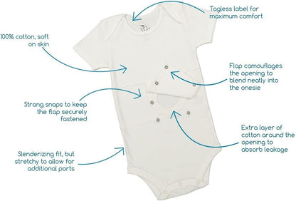 Feeding Tube Undershirt Onesie for Babies, Toddlers and Children