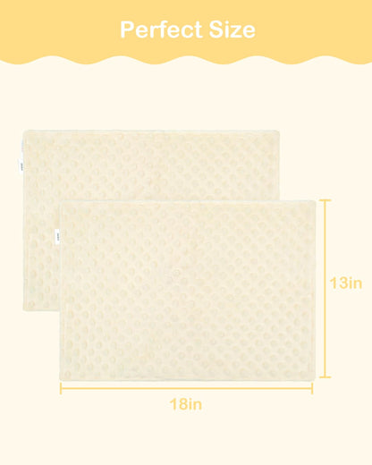 ALVABABY Toddler Pillowcases Soft Kids Pillow Cover 2 Pack Fit 13"x 18" or 12"x16" Envelope for