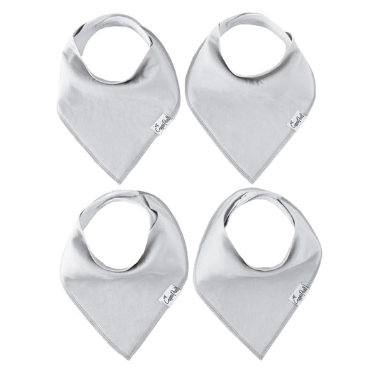 Copper Pearl 4 Pack Soft Cotton Baby Bibs for Drooling and Teething, Absorbent Drool Bibs for Baby
