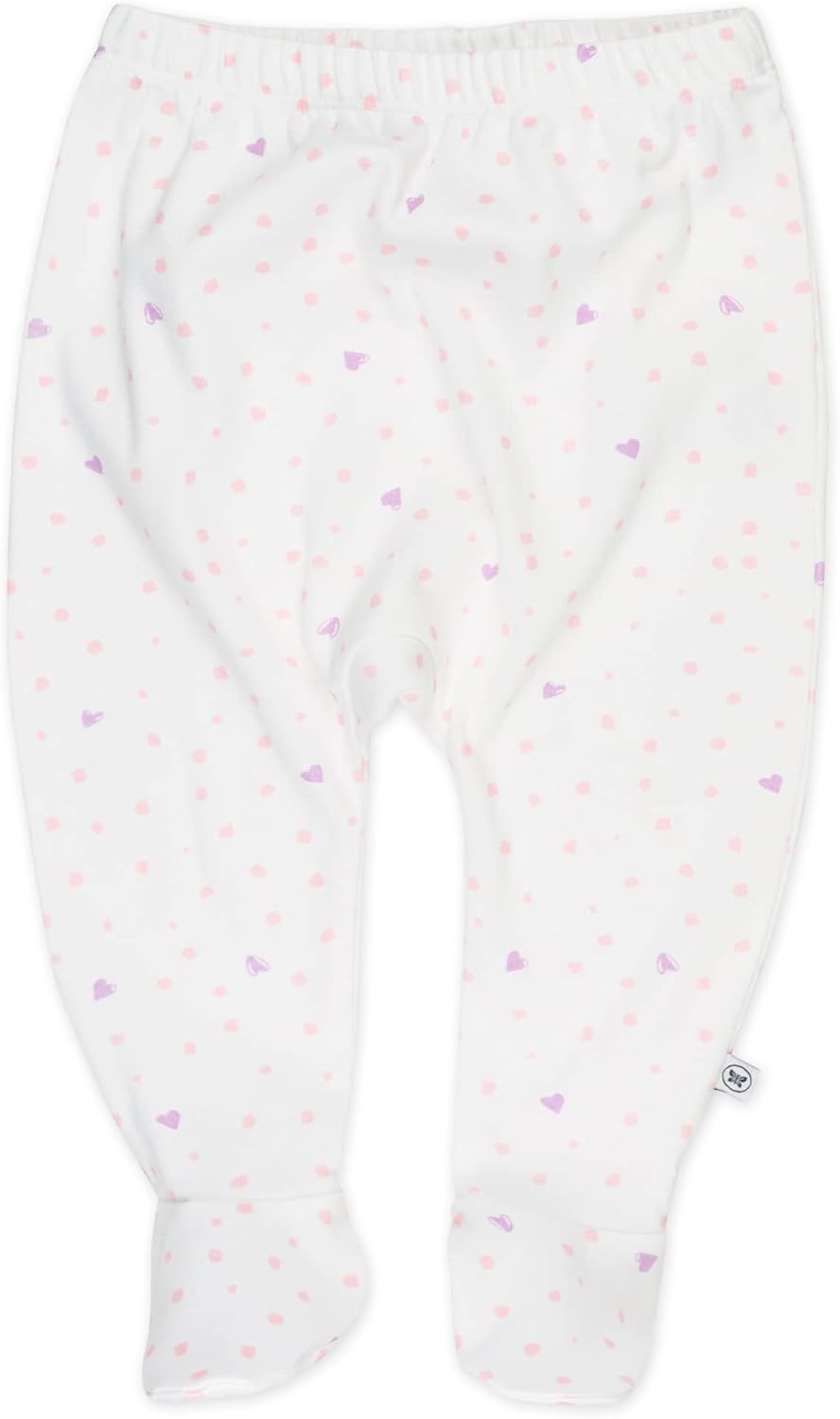 HonestBaby 3-pack Footed Pants Roomy Fit Pull on Bottoms 100% Organic Cotton for Infant Baby Boys