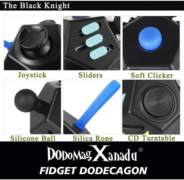 Fidget Dodecagon –12 Side Fidget Toy Cube Relieves Stress and Anxiety Anti Depression Cube for