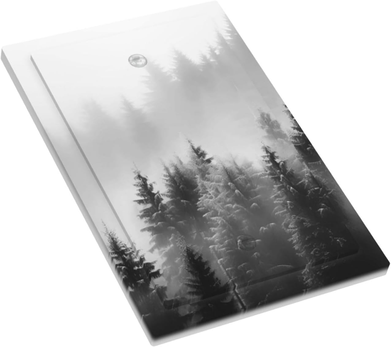 Foggy Forest Natural Scenery Retro Tree Pine Light Switch Cover Plate 1 Gang No Device Blank