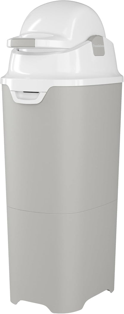 Foundations Tall Diaper Pail with Airtight Lid - Durable & Odorless Diaper Disposal, Large