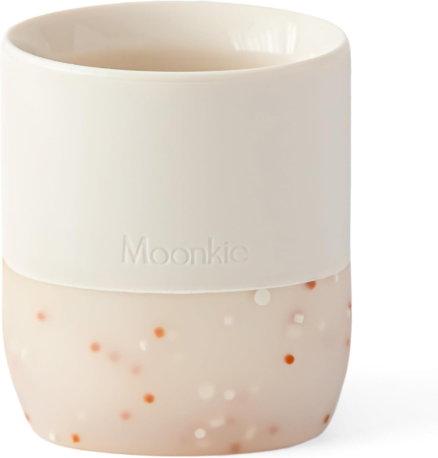 Moonkie Silicone Baby Cup 4 Months+ | Open Training Drinkware for Infants with Confetti Sprinkles |