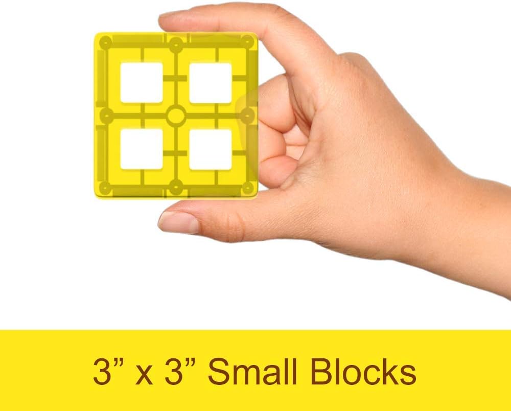 Desire Deluxe Magnetic Tiles Blocks Building Set for Kids – Learning Educational Toys for Boys