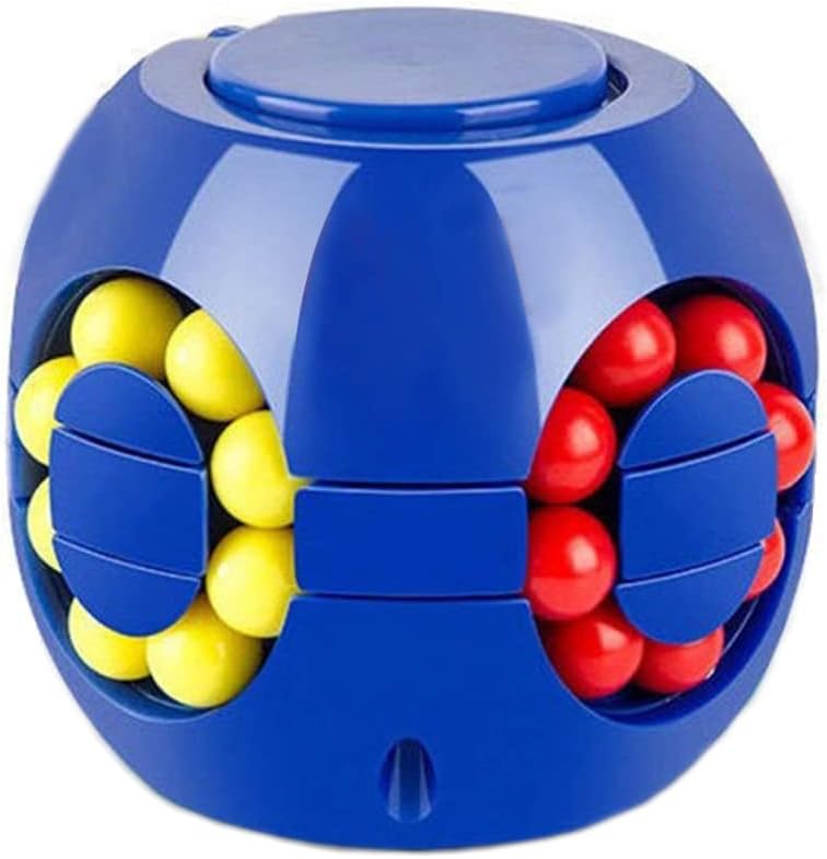 Rotating Bean Magic Cube Fidget Puzzle Toys Anti Stress Ball IQ Games Educational Sensory Easter