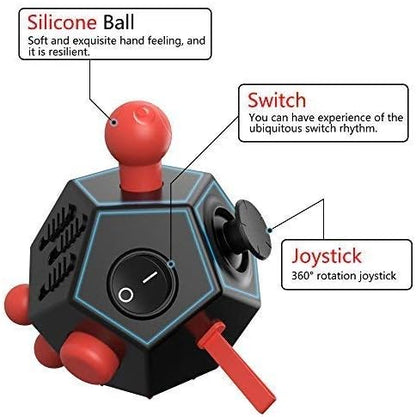 12 Sided Cube Toys,Fidget Dodecagon Toys Relief Stress,Autism Anxiety Depression for Kids and