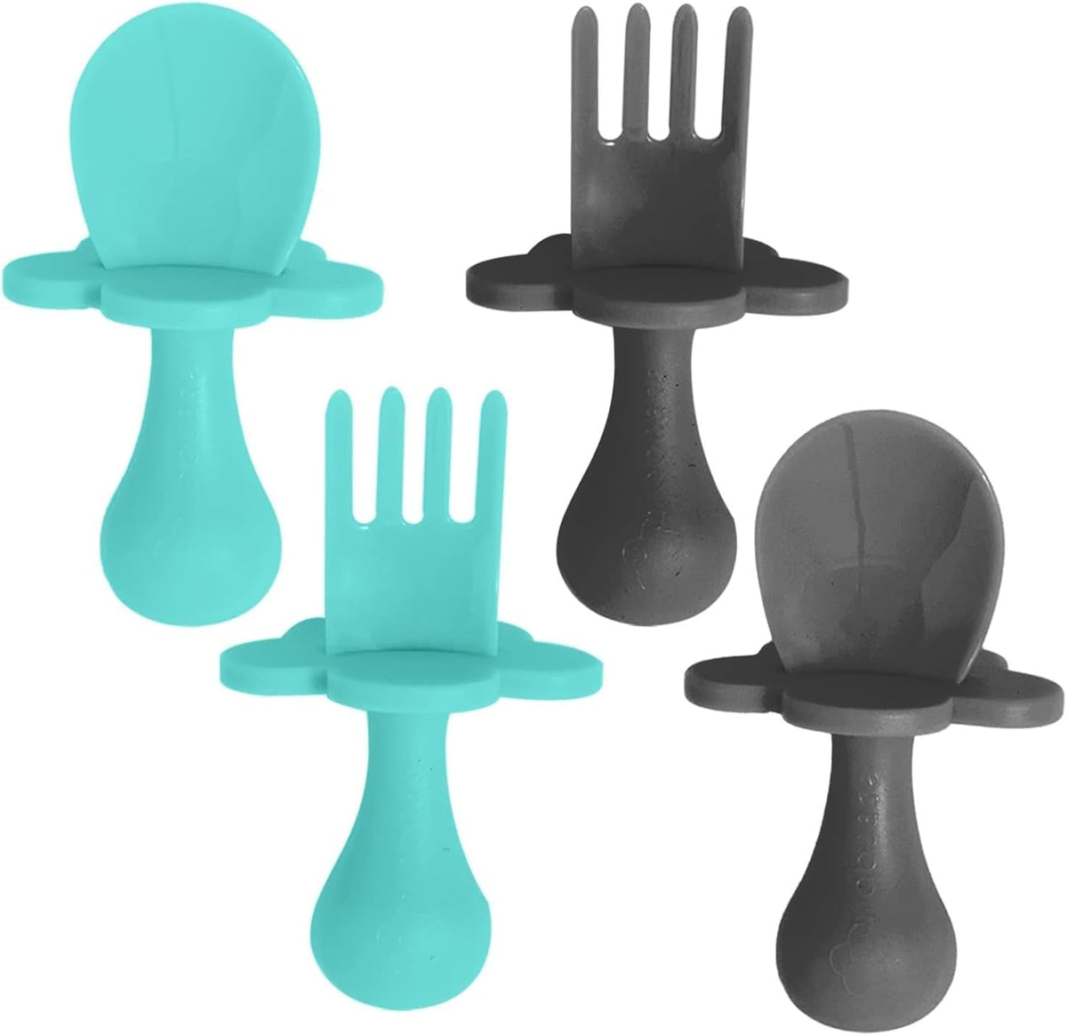 Grabease Baby Spoons and Forks Utensils for Toddlers Infants BPA-Free & Phthalate-Free Baby
