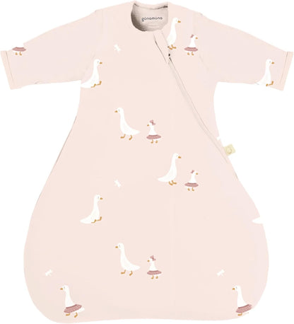 GUNAMUNA Long-Sleeve Transitional Swaddle Sleep Bag 1.0 TOG – Soothes Infants 3-6 Months, Easy