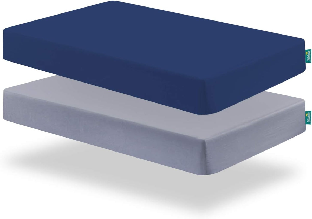 Crib Sheets and Waterproof Crib Mattress Protector 4 Pack Set,Waterproof Crib Sheets Mattress Pad