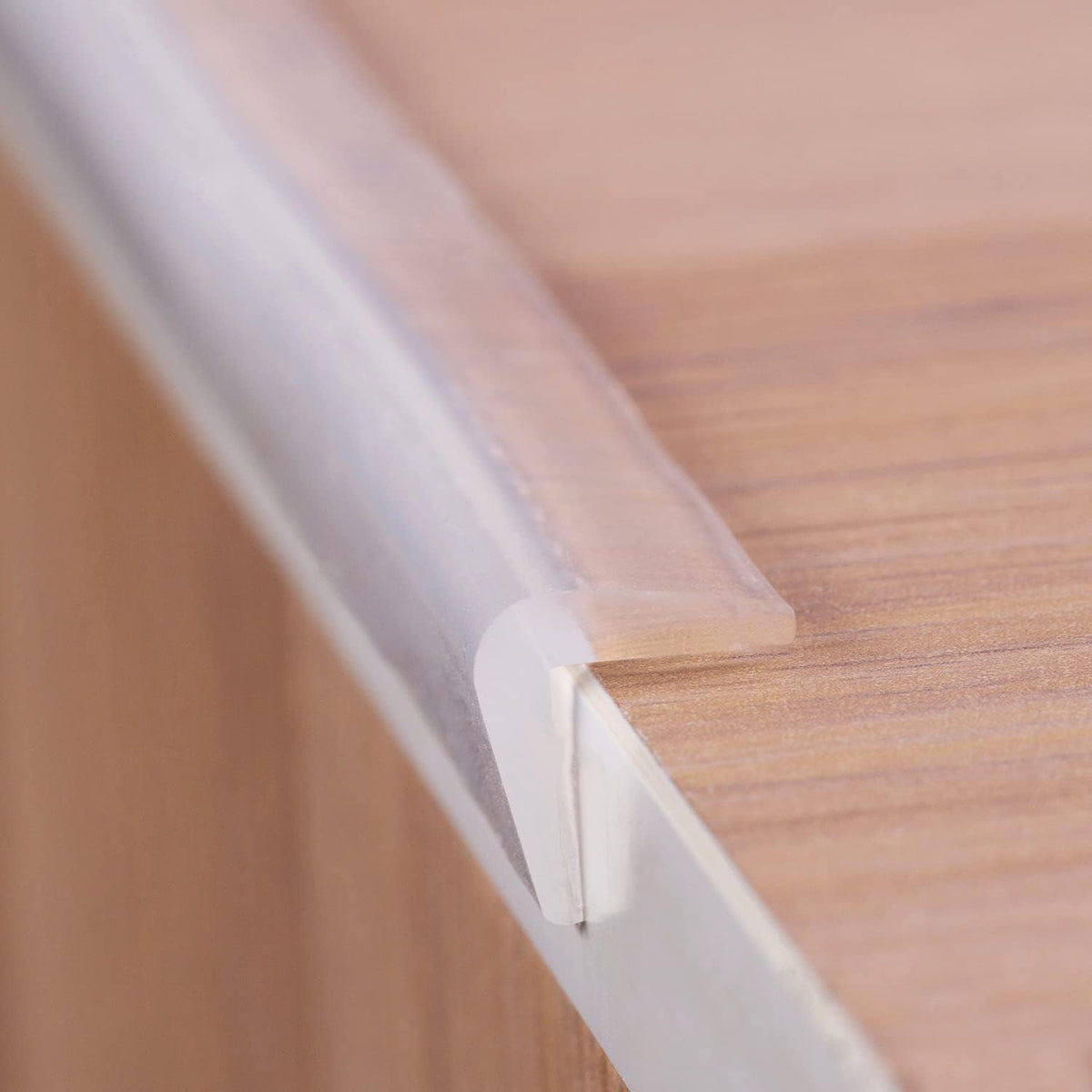 Edge Protector 100% Silicone, Baby Proofing Corners Clear Guards, Pre-Tape Adhesive Soft for Kids