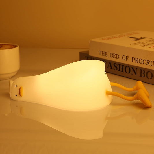 Existential Crisis Duck Lamp - 3-Level Dimmable Rechargeable Night Light for Kids Breastfeeding &