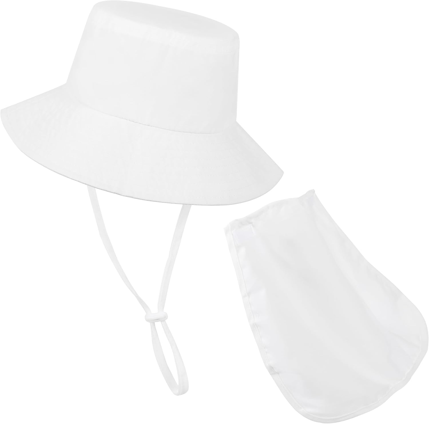 Baby Sun Hat Toddler Bucket Hats with Removable Neck Flap for Boys Girls Kids with Wide Brim Summer