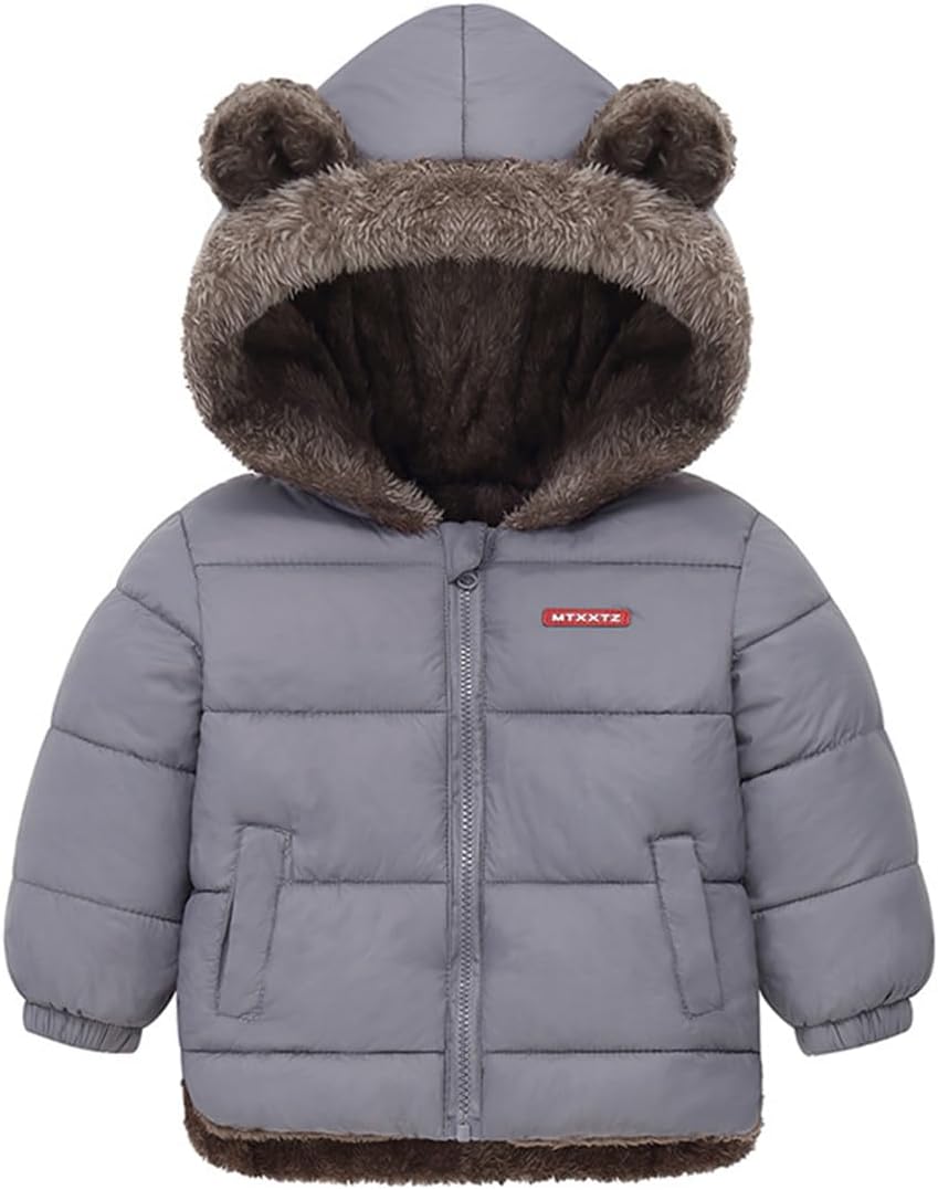 Fairy Baby Infant Baby Winter Coat Cute Teddy Bear Hooded Jacket Warm Fleece Outerwear Windproof