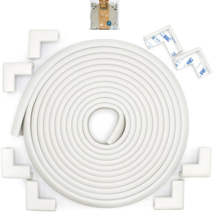 Roving Cove Slim-Fit Corner Edge Protector for Baby Proofing (Small 18ft Edge 8 Corners), Furniture