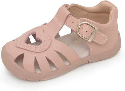 Toddler Girls Fisherman Buckle Sandals - Comfortable Summer Sandals with Closed Toe & Adjustable