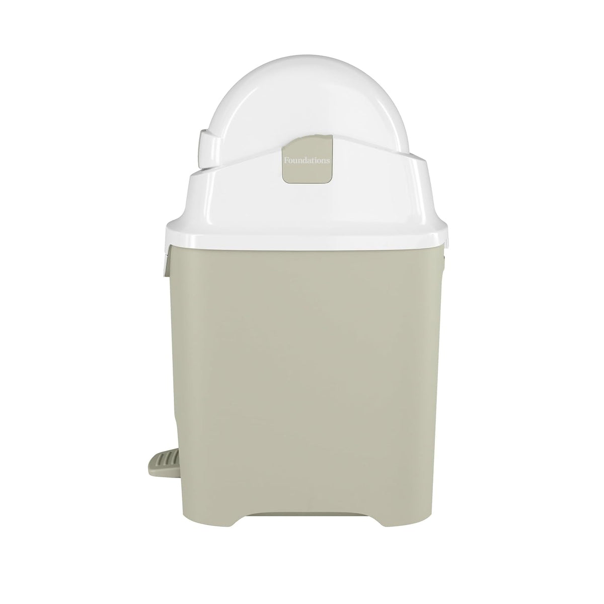 Foundations Mini Hands-Free Diaper Pail with Airtight Lid - Durable & Odorless Diaper Disposal
