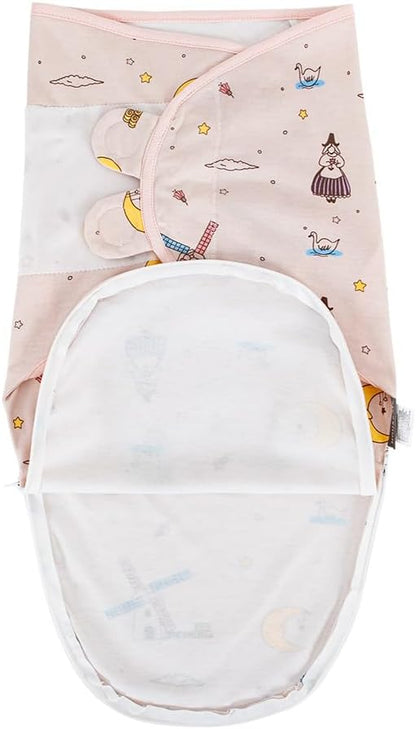 HOUSBAY Baby Swaddle Blanket Boy Girl,Super Soft Material Newborn Adjustable Swaddles 2-Way Zipper